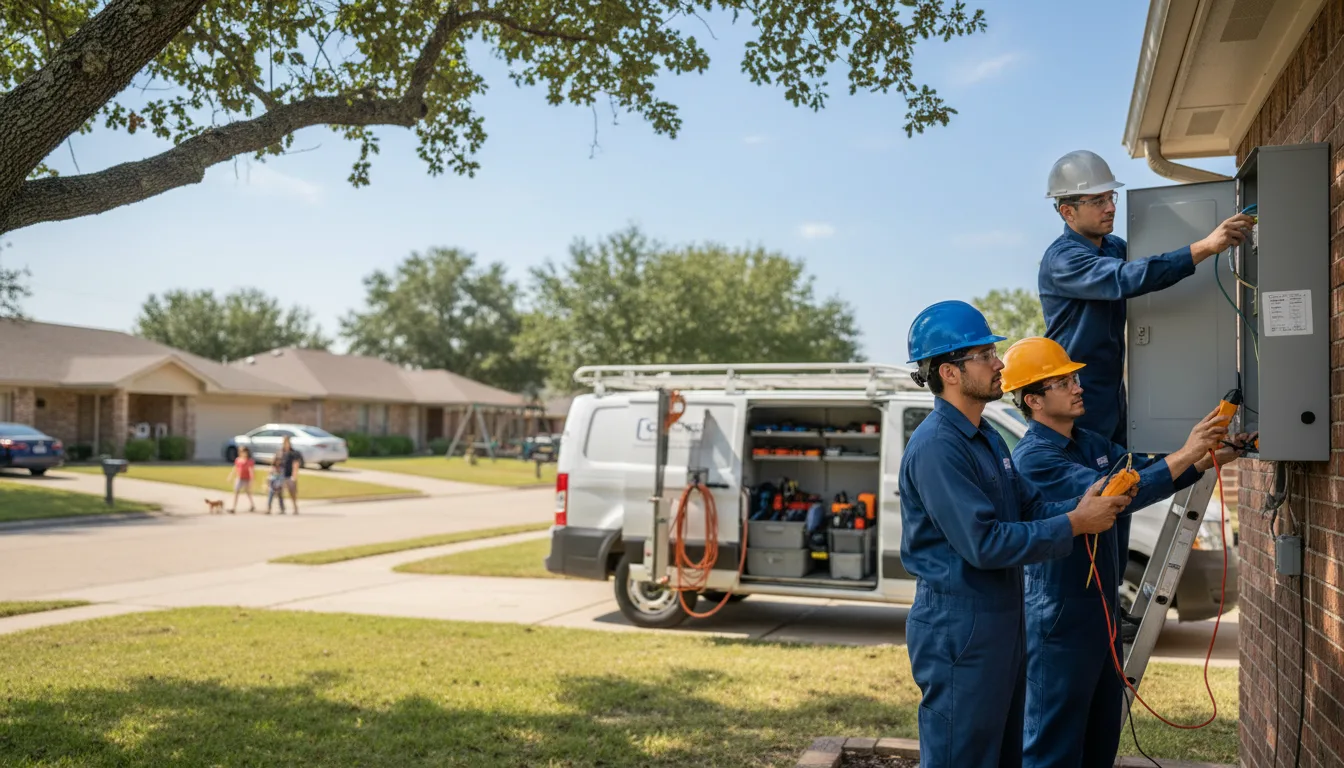 Certified electrician providing emergency electrical services in Frankston, TX
